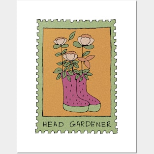 HEAD GARDENER STAMP Posters and Art